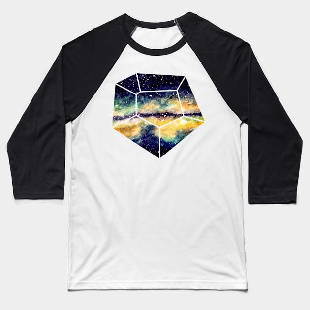 Diamond Galaxy Baseball T-Shirt by artofiwan